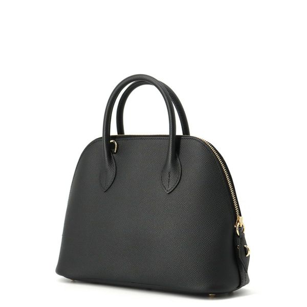 エルメス ボリード1923 25 ブラック/ゴールド金具 エプソン W刻印 2wayショルダー 黒