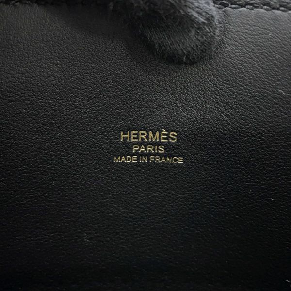 エルメス ボリード1923 25 ブラック/ゴールド金具 エプソン W刻印 2wayショルダー 黒