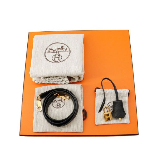 エルメス ボリード1923 25 ブラック/ゴールド金具 エプソン W刻印 2wayショルダー 黒