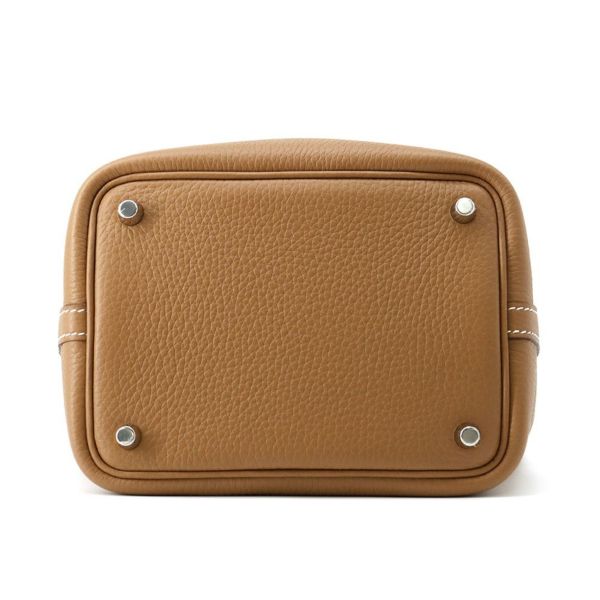 エルメス ハンドバッグ ピコタンロックPM ゴールド/シルバー金具 トリヨンクレマンス K刻印