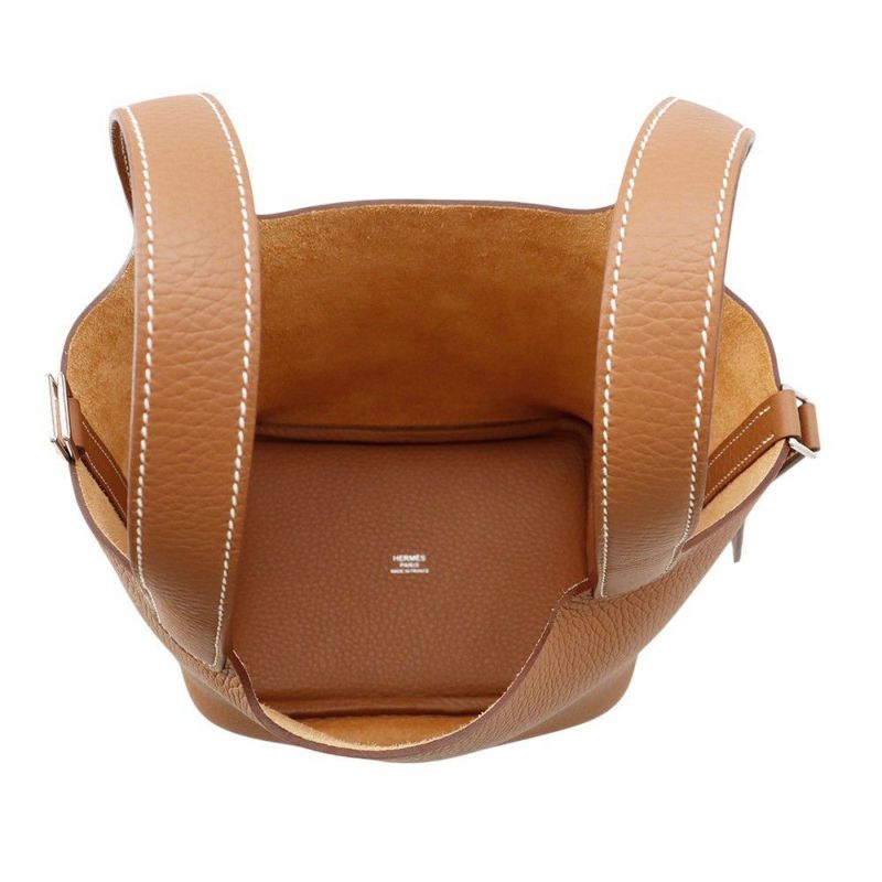 エルメス ハンドバッグ ピコタンロックPM ゴールド/シルバー金具 トリヨンクレマンス K刻印