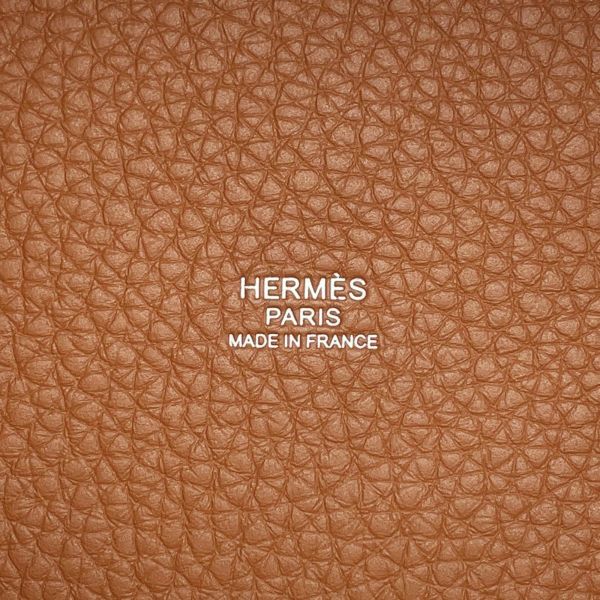 エルメス ハンドバッグ ピコタンロックPM ゴールド/シルバー金具 トリヨンクレマンス K刻印
