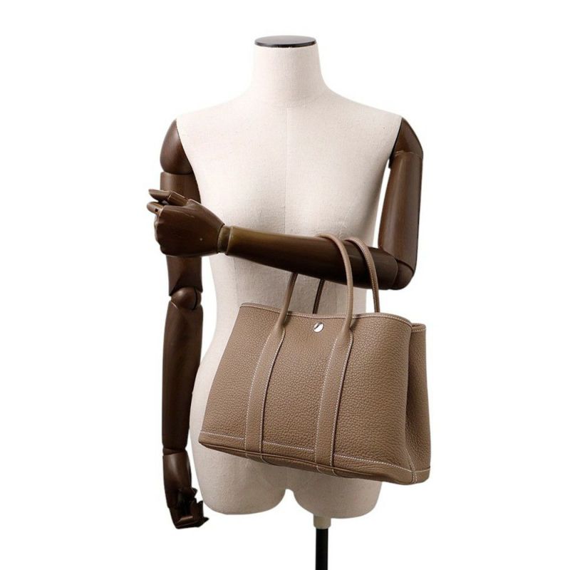 エルメス トートバッグ ガーデンパーティTPM エトゥープ/シルバー金具 ネゴンダ U刻印