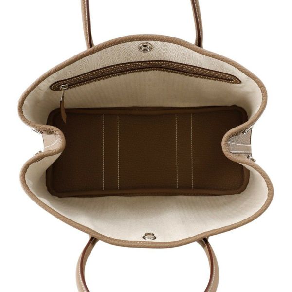 エルメス トートバッグ ガーデンパーティTPM エトゥープ/シルバー金具 ネゴンダ U刻印