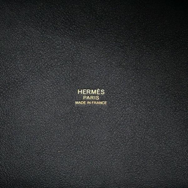 エルメス ハンドバッグ ピコタンロックPM カーゴ ブルーマリン/ブラック/ゴールド金具 トワルゴエラン/スイフト U刻印