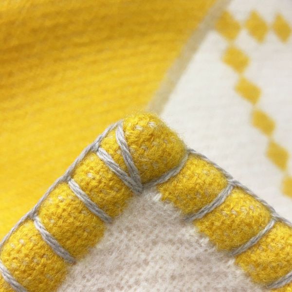 エルメス ブランケット ブレード アヴァロン・アニモ―・ナッテ ウール カシミヤ HERMES 毛布