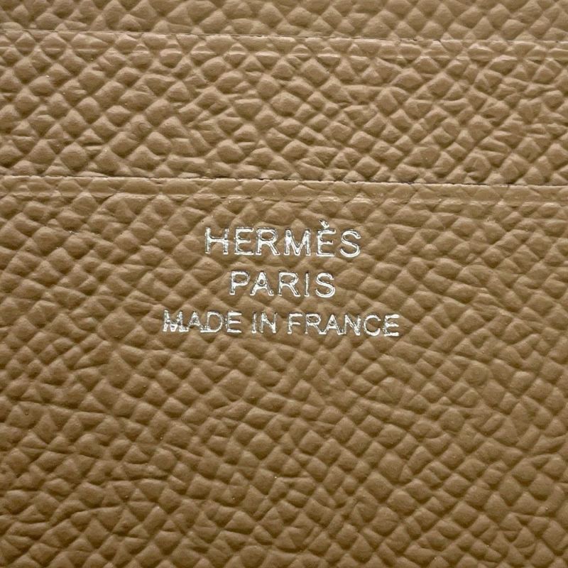 エルメス カードケース Hセリエ プシエール/ツンドラ エプソン K刻印 HERMES カード