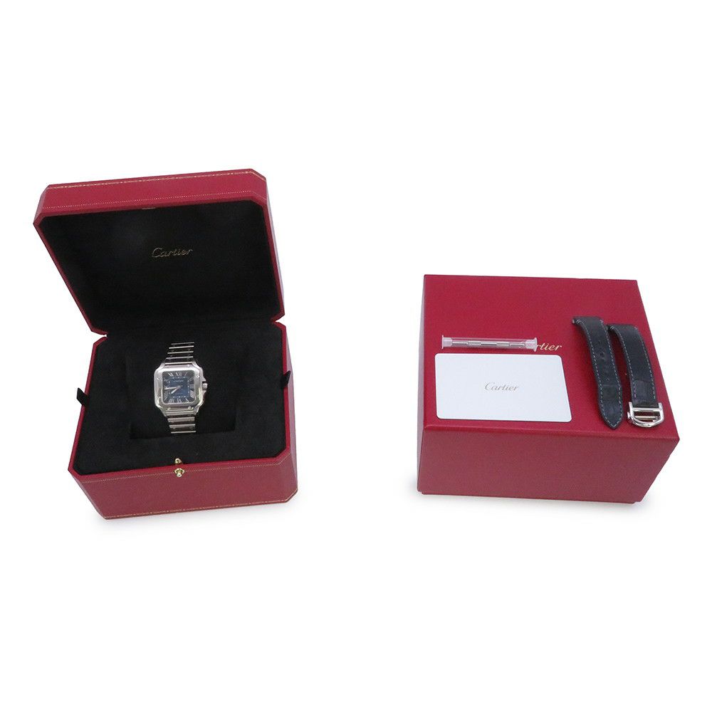 カルティエ サントス ドゥ カルティエ WSSA0063 Cartier 腕時計 ブルー文字盤