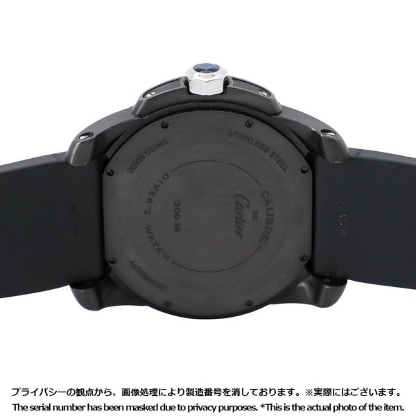 カルティエ カリブル ドゥ カルティエ ダイバー カーボン WCSA0006 Cartier 腕時計 黒文字盤