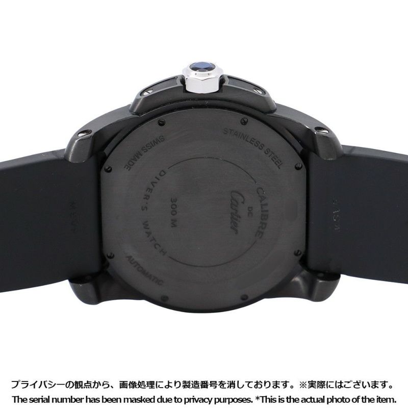 カルティエ カリブル ドゥ カルティエ ダイバー カーボン WCSA0006 Cartier 腕時計 黒文字盤