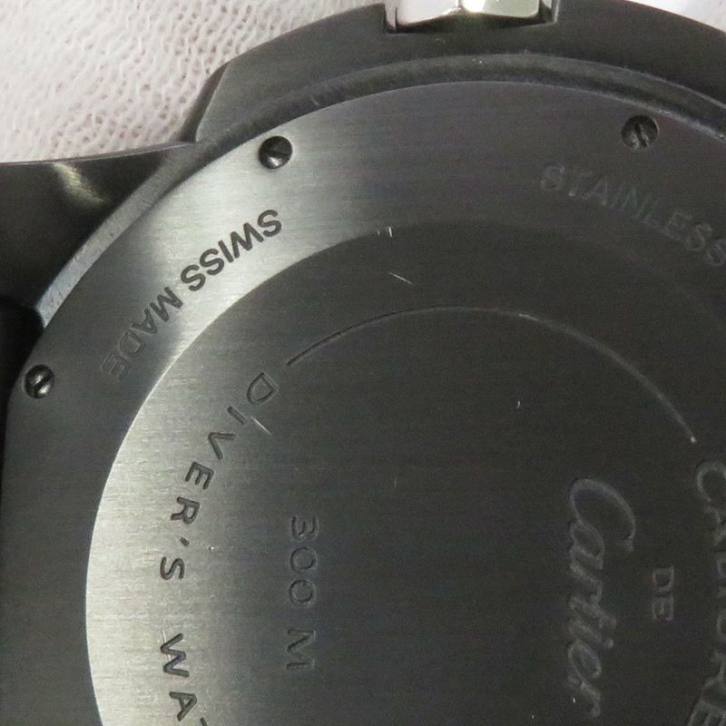 カルティエ カリブル ドゥ カルティエ ダイバー カーボン WCSA0006 Cartier 腕時計 黒文字盤