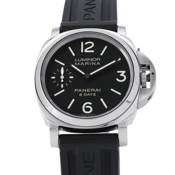 ルミノール マリーナ ロゴ アッチャイオ PAM01005 PANERAI 腕時計 ウォッチ 黒文字盤