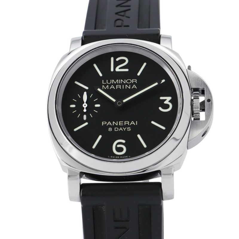 ルミノール マリーナ ロゴ アッチャイオ PAM01005 PANERAI 腕時計 ウォッチ 黒文字盤