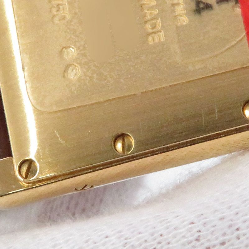 カルティエ タンク ルイ カルティエ LM WGTA0093 Cartier 腕時計 レッド文字盤 クォーツ