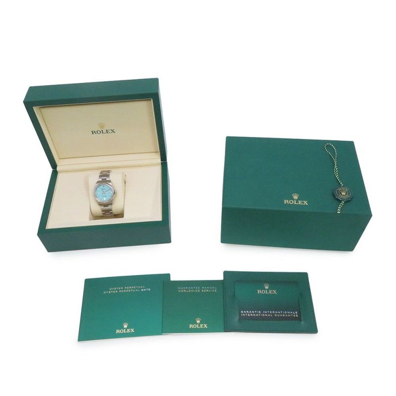 ロレックス オイスターパーペチュアル31 ランダムシリアル ルーレット 277200 ROLEX 腕時計 ターコイズ文字盤