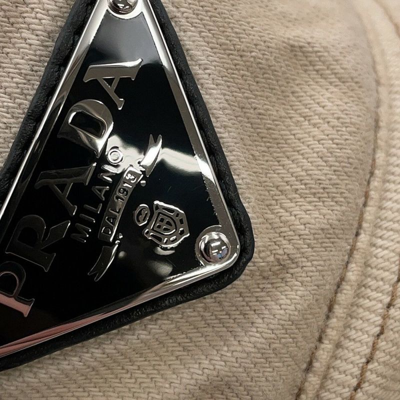プラダ ハット トライアングルロゴ コットン サイズXL 2HC137 PRADA 帽子