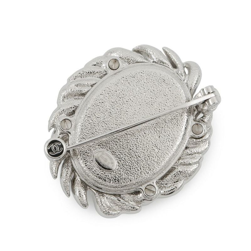 シャネル ブローチ ココマーク ラインストーン B25S CAHNEL アクセサリー 黒