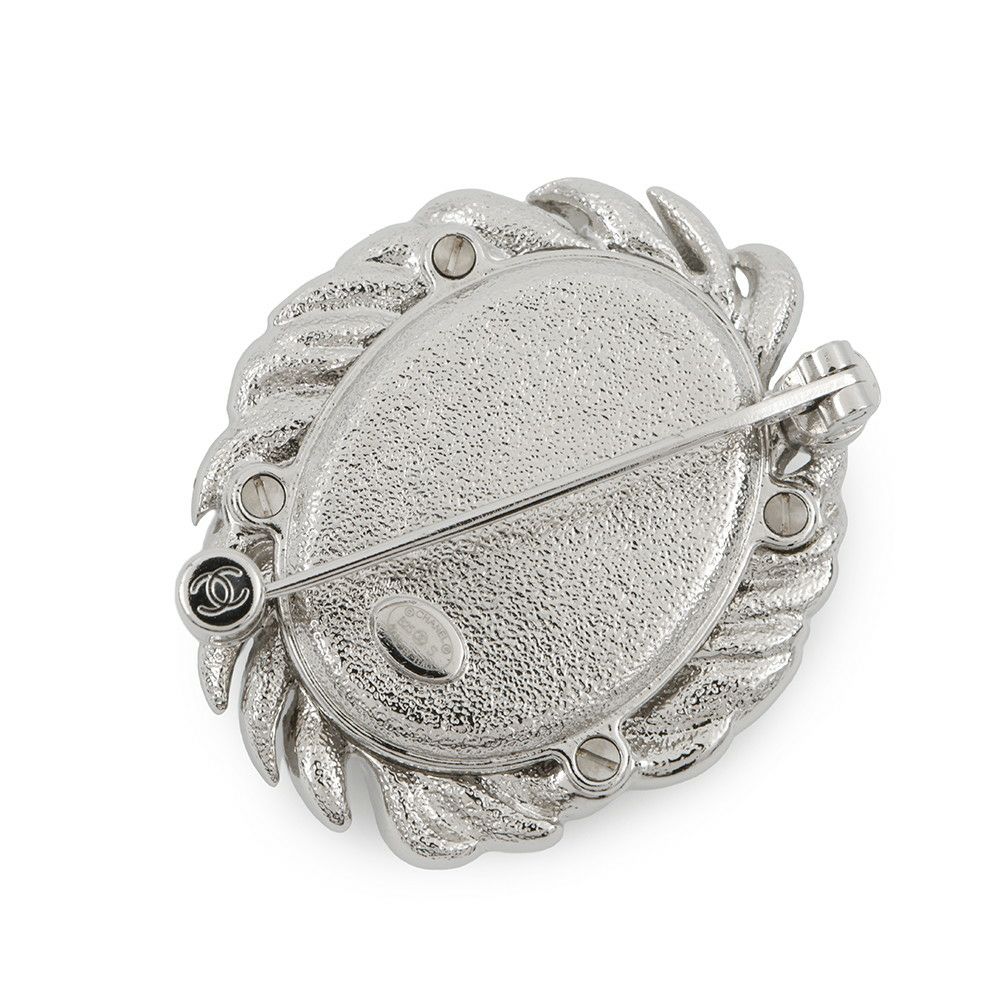 シャネル ブローチ ココマーク ラインストーン B25S CAHNEL アクセサリー 黒