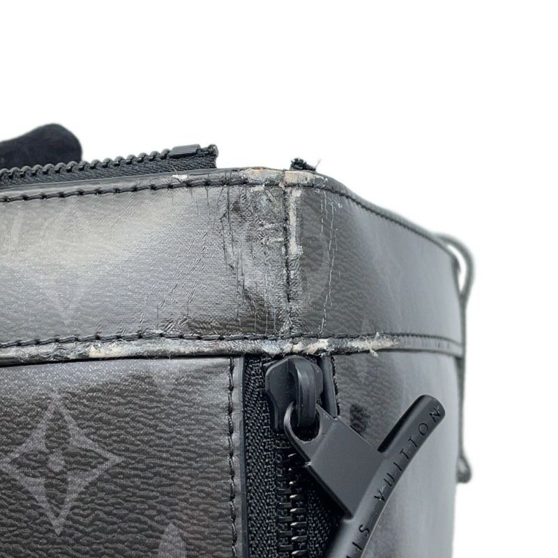 ルイヴィトン トートバッグ モノグラム・エクリプスグレーズ ジップド・トート M43900 ヴィトン 2way リュック ブラック 黒
