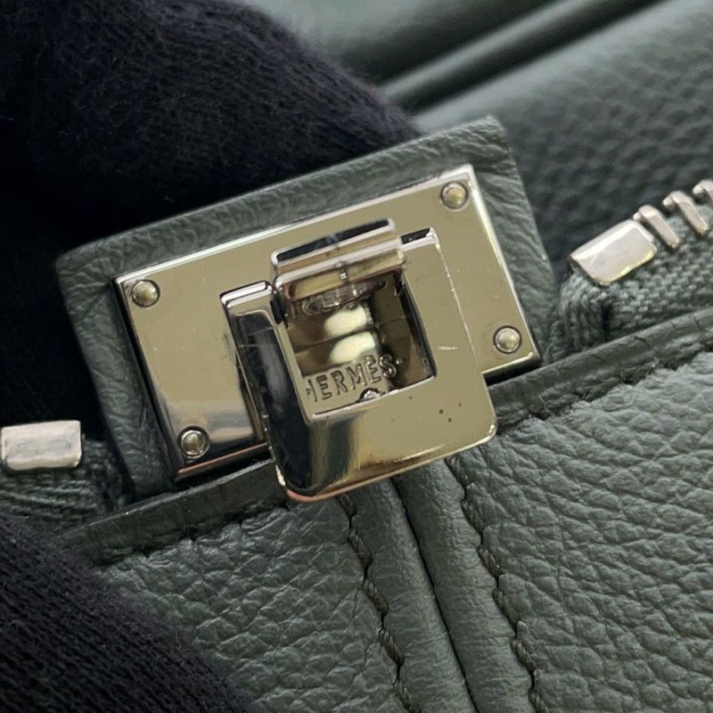 エルメス ブリーフケース ヴィクトリア2 12H ヴェールアマンド/シルバー金具 エバーカラー D刻印  HERMES メンズ