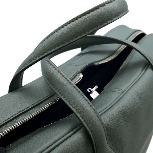 エルメス ブリーフケース ヴィクトリア2 12H ヴェールアマンド/シルバー金具 エバーカラー D刻印  HERMES メンズ