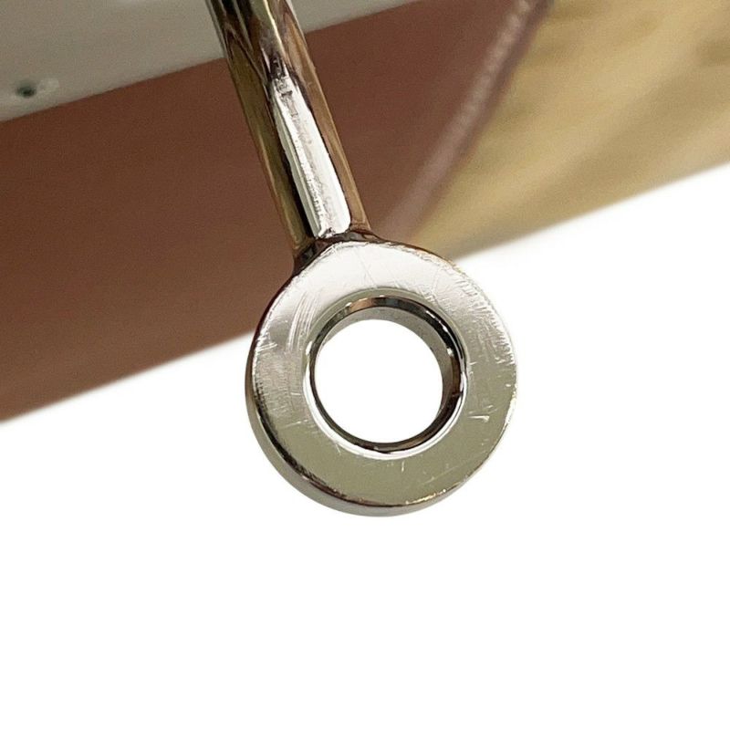 エルメス ハンドバッグ ケリー35 ピクニック ナチュラル/フォーブ/シルバー金具 ラタン/バレニア □O刻印