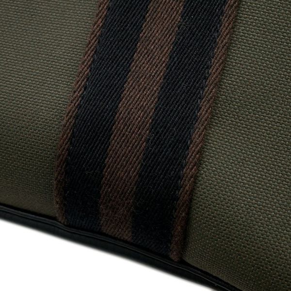 エルメス トートバッグ ピュール サングル ヴェールブロンズ/ブラック/エベンヌ/シルバー金具 トワルミリタリー/トリヨンクレマンス U刻印