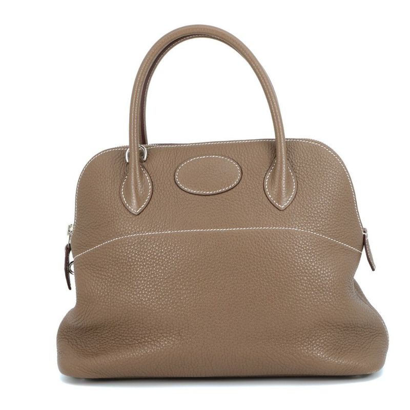 エルメス ハンドバッグ ボリード31 エトゥープ/シルバー金具 トリヨンクレマンス X刻印 2wayショルダー