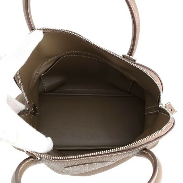 エルメス ハンドバッグ ボリード31 エトゥープ/シルバー金具 トリヨンクレマンス X刻印 2wayショルダー