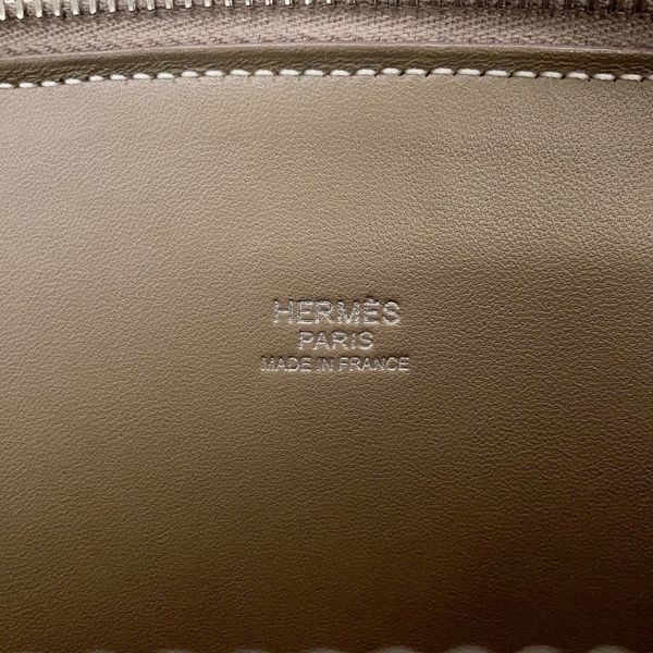 エルメス ハンドバッグ ボリード31 エトゥープ/シルバー金具 トリヨンクレマンス X刻印 2wayショルダー