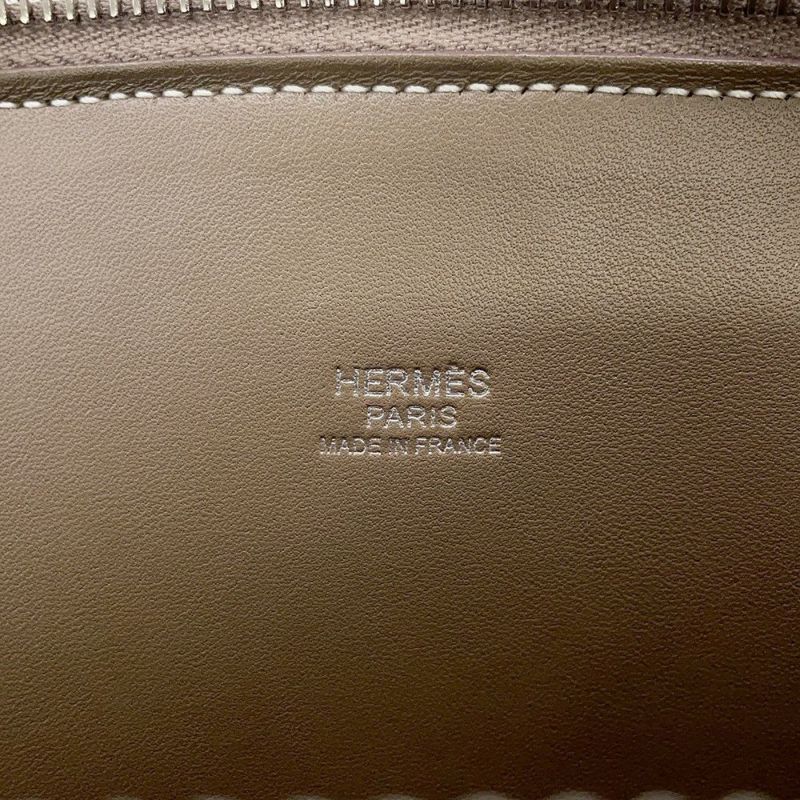 エルメス ハンドバッグ ボリード31 エトゥープ/シルバー金具 トリヨンクレマンス X刻印 2wayショルダー