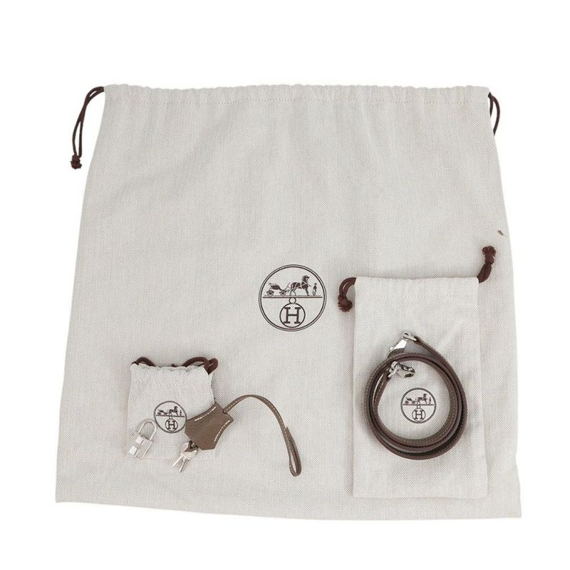 エルメス ハンドバッグ ボリード31 エトゥープ/シルバー金具 トリヨンクレマンス X刻印 2wayショルダー