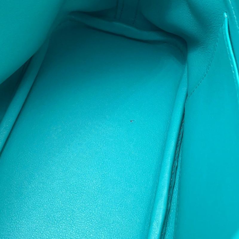 エルメス ハンドバッグ ボリード27 ブルーパオン/シルバー金具 スイフト X刻印 2wayショルダー