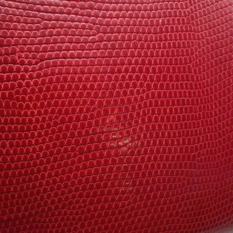 エルメス バーキン25 ルージュモワイヤン/ルテニウム金具 リザード □J刻印 HERMES Birkin ハンドバッグ