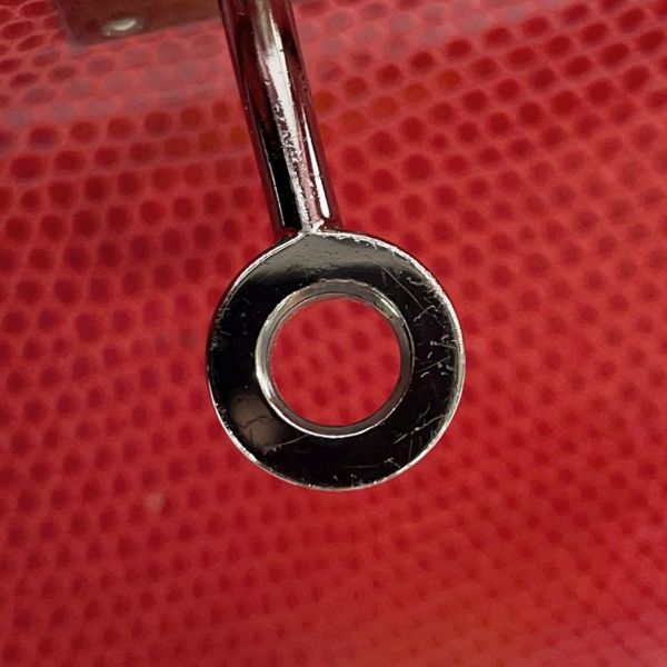 エルメス バーキン25 ルージュモワイヤン/ルテニウム金具 リザード □J刻印 HERMES Birkin ハンドバッグ