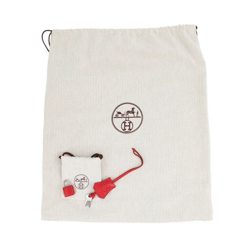 エルメス バーキン25 ルージュモワイヤン/ルテニウム金具 リザード □J刻印 HERMES Birkin ハンドバッグ