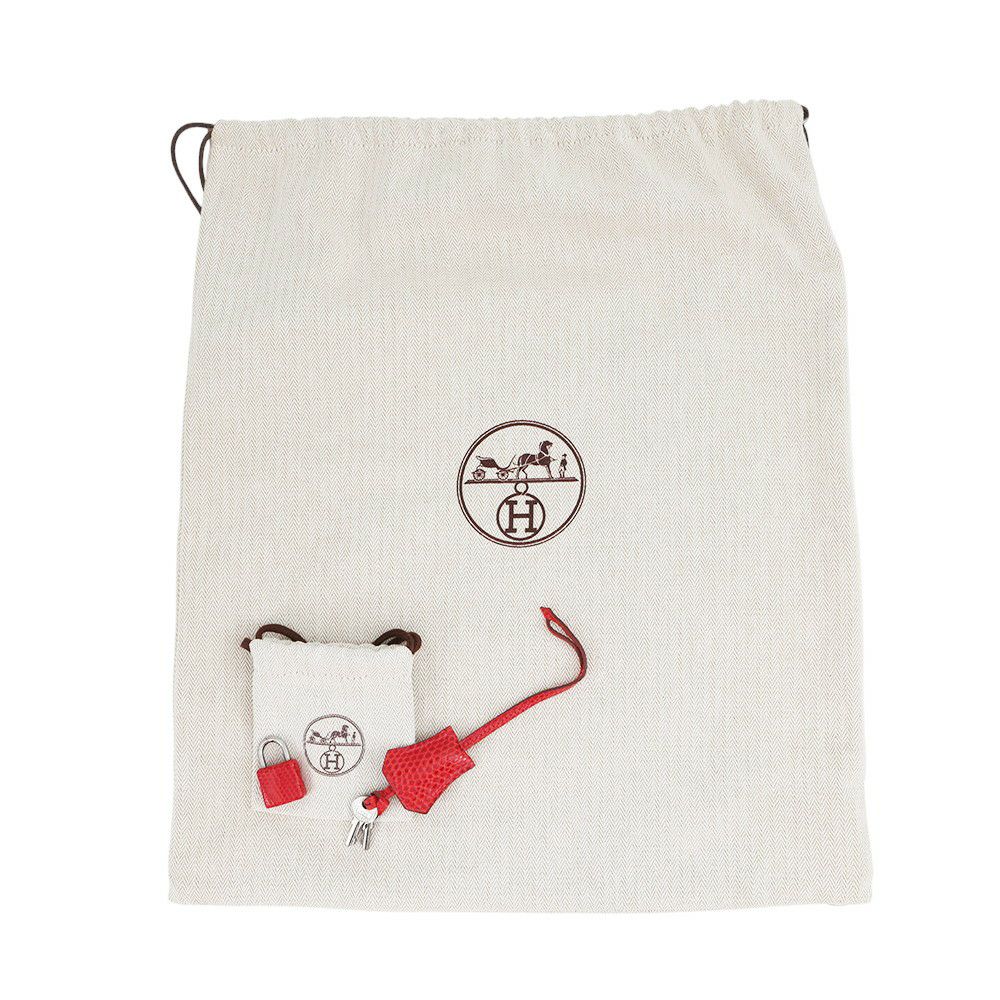 エルメス バーキン25 ルージュモワイヤン/ルテニウム金具 リザード □J刻印 HERMES Birkin ハンドバッグ