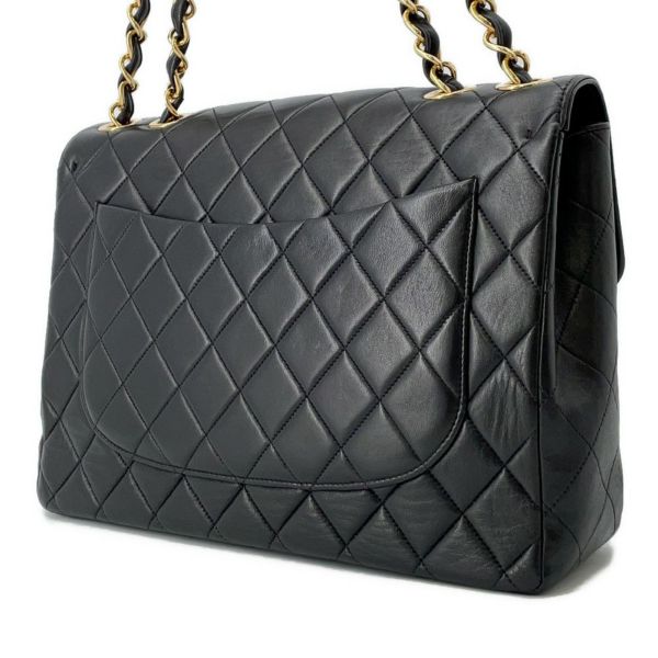 シャネル チェーンショルダーバッグ マトラッセ30 ココマーク ラムスキン A04412 CHANEL デカマト 黒