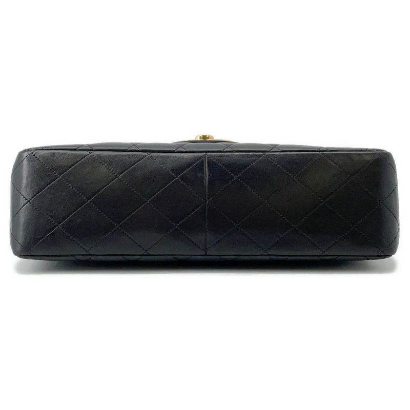 シャネル チェーンショルダーバッグ マトラッセ30 ココマーク ラムスキン A04412 CHANEL デカマト 黒