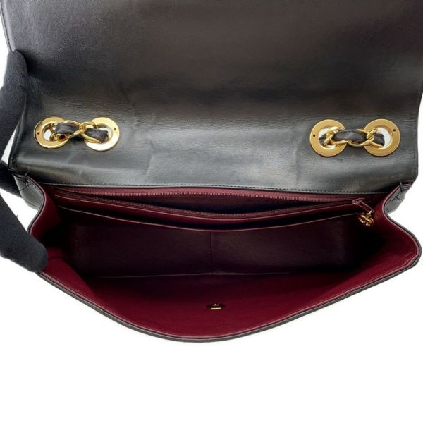 シャネル チェーンショルダーバッグ マトラッセ30 ココマーク ラムスキン A04412 CHANEL デカマト 黒