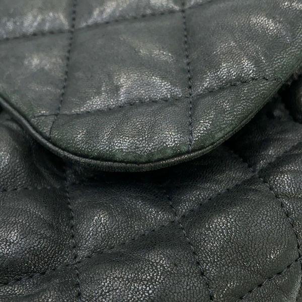 シャネル チェーンショルダーバッグ マトラッセ チェーンアラウンド レザー CHANEL 黒