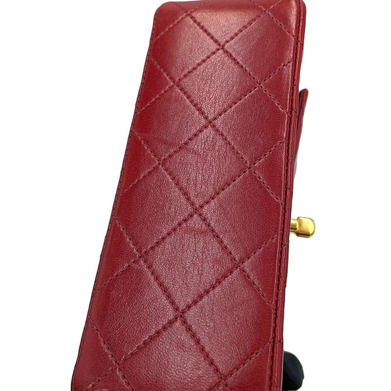 シャネル チェーンショルダーバッグ ミニマトラッセ ココマーク ラムスキン CHANEL ミニマト