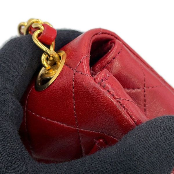 シャネル チェーンショルダーバッグ ミニマトラッセ ココマーク ラムスキン CHANEL ミニマト