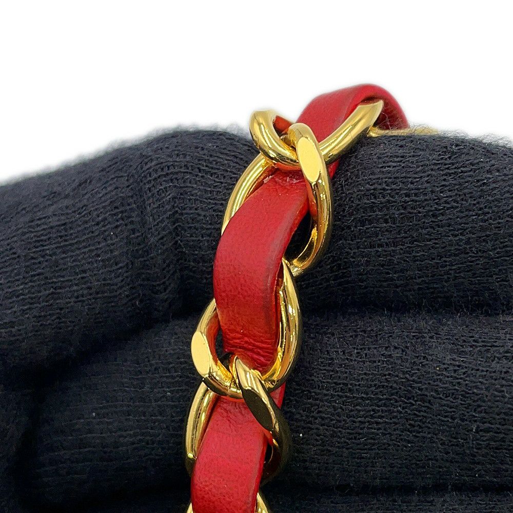 シャネル チェーンショルダーバッグ ミニマトラッセ ココマーク ラムスキン CHANEL ミニマト