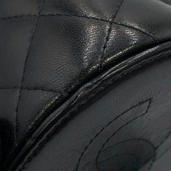 シャネル ハンドバッグ ミニ バニティバッグ マトラッセ ココマーク ラムスキン AP2729 CHANEL 黒