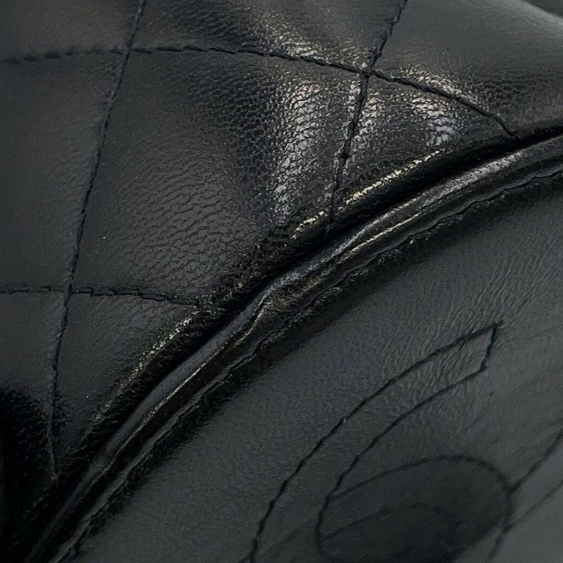 シャネル ハンドバッグ ミニ バニティバッグ マトラッセ ココマーク ラムスキン AP2729 CHANEL 黒