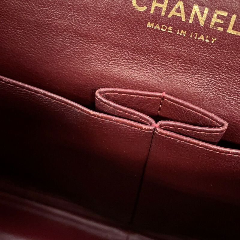 シャネル チェーンショルダーバッグ マトラッセ34 ココマーク マキシ ダブルフラップ Wチェーン A58601 デカマト 黒