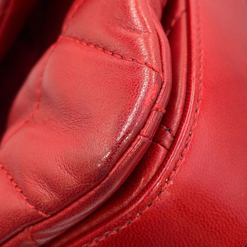 シャネル チェーンショルダーバッグ ミニマトラッセ ココマーク ラムスキン CHANEL