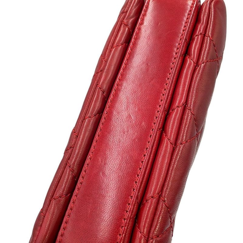 シャネル チェーンショルダーバッグ ミニマトラッセ ココマーク ラムスキン CHANEL