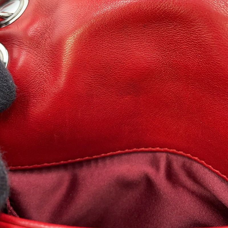 シャネル チェーンショルダーバッグ ミニマトラッセ ココマーク ラムスキン CHANEL